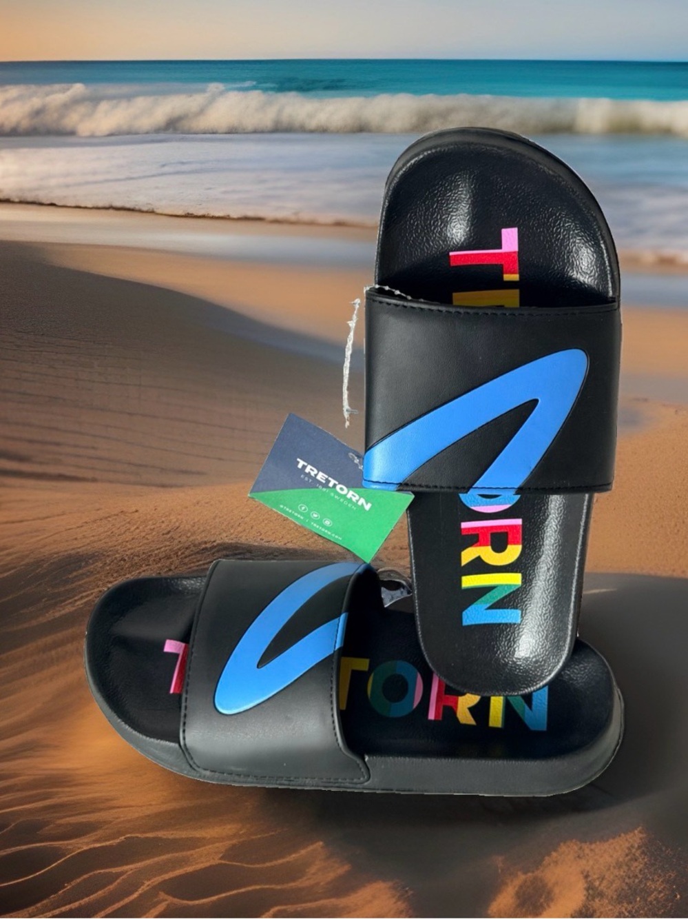 Tretorn Tragant Women’s Slide Sandals. Multicolor. New with Tags